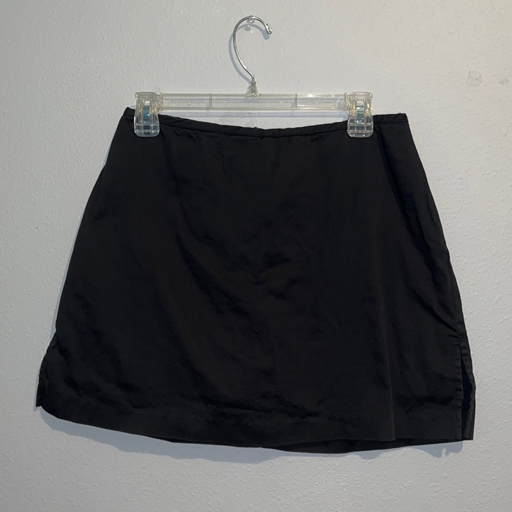 3/$25 Black high waisted mini skirt with shorts underneath